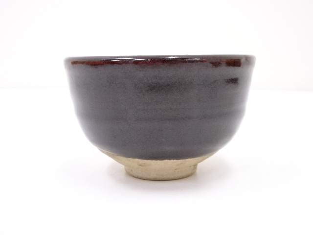 京焼・清水焼　河合栄之助 作　刷毛目　茶碗　無傷　箱無　保証。 道具 ] - 道具 京焼 河合栄之助造 梅花文茶碗（共箱） | ネット